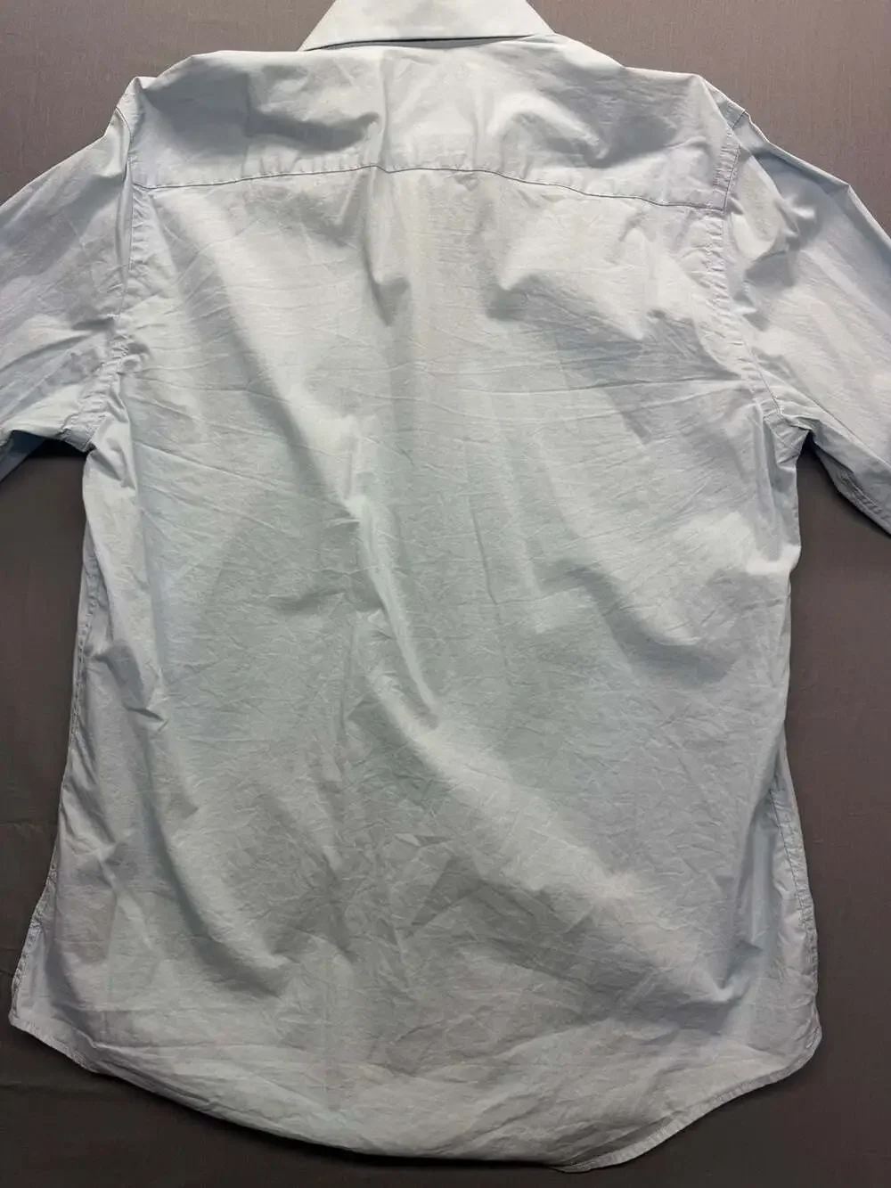 Banana Republic Mens Long Sleeve Stretch Dress Shirt Light Blue Size Large